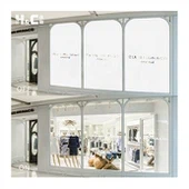 82 فیصد ٹرانسمیٹینس کے ساتھ خم دار مائع کرسٹل پرائیویسی گلاس